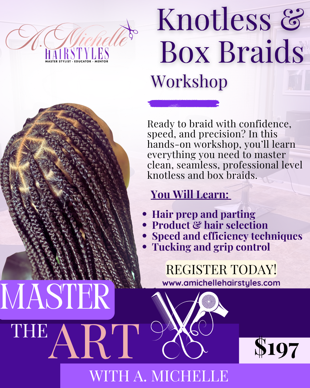 Knotless & Box Braid Workshop