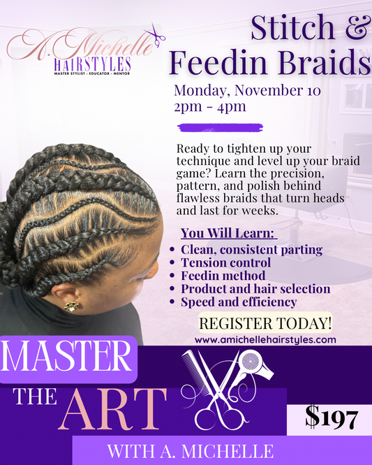 Stitch & Feedin Braid Class Monday Nov 10th